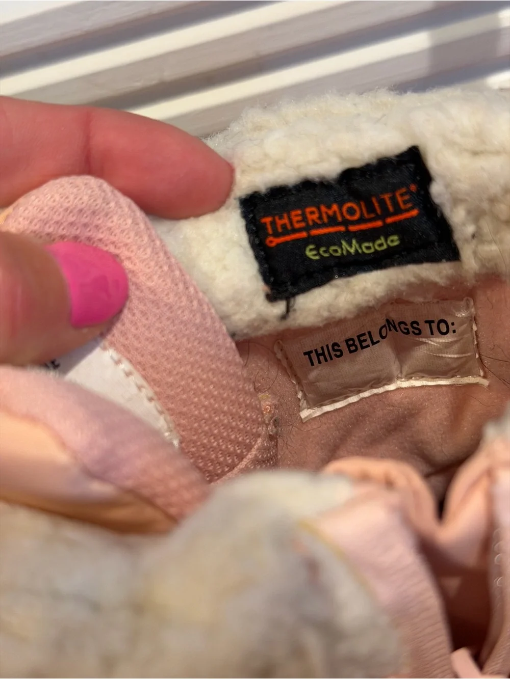Cat & Jack Pink and Champagne Kids Snow Boots with Faux Fur Cuff